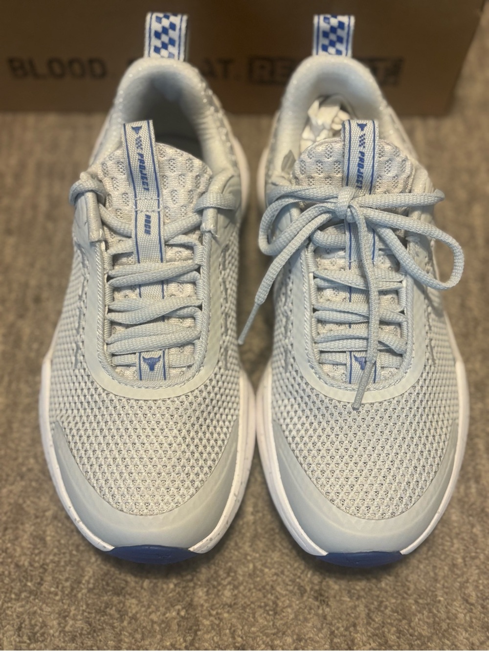 Under Armour Shoes Womens Gray White Project Rock BSR 5 Dwayne Johnson Gym Size5